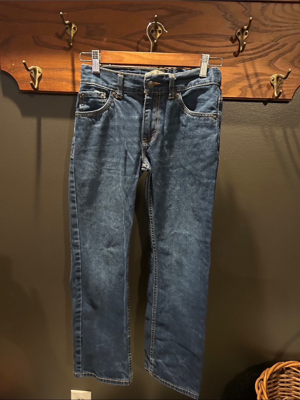 Levi's Boys Straight Jeans in Blue Wash